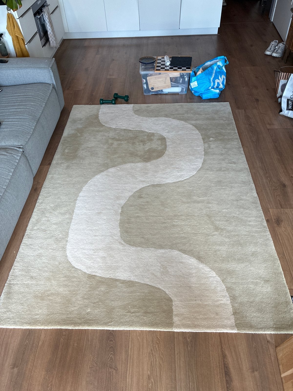 Marimekko vloerkleed 170 x 240, nieuw €1100, Ophalen, 150 tot 200 cm, Rechthoekig, Nieuw