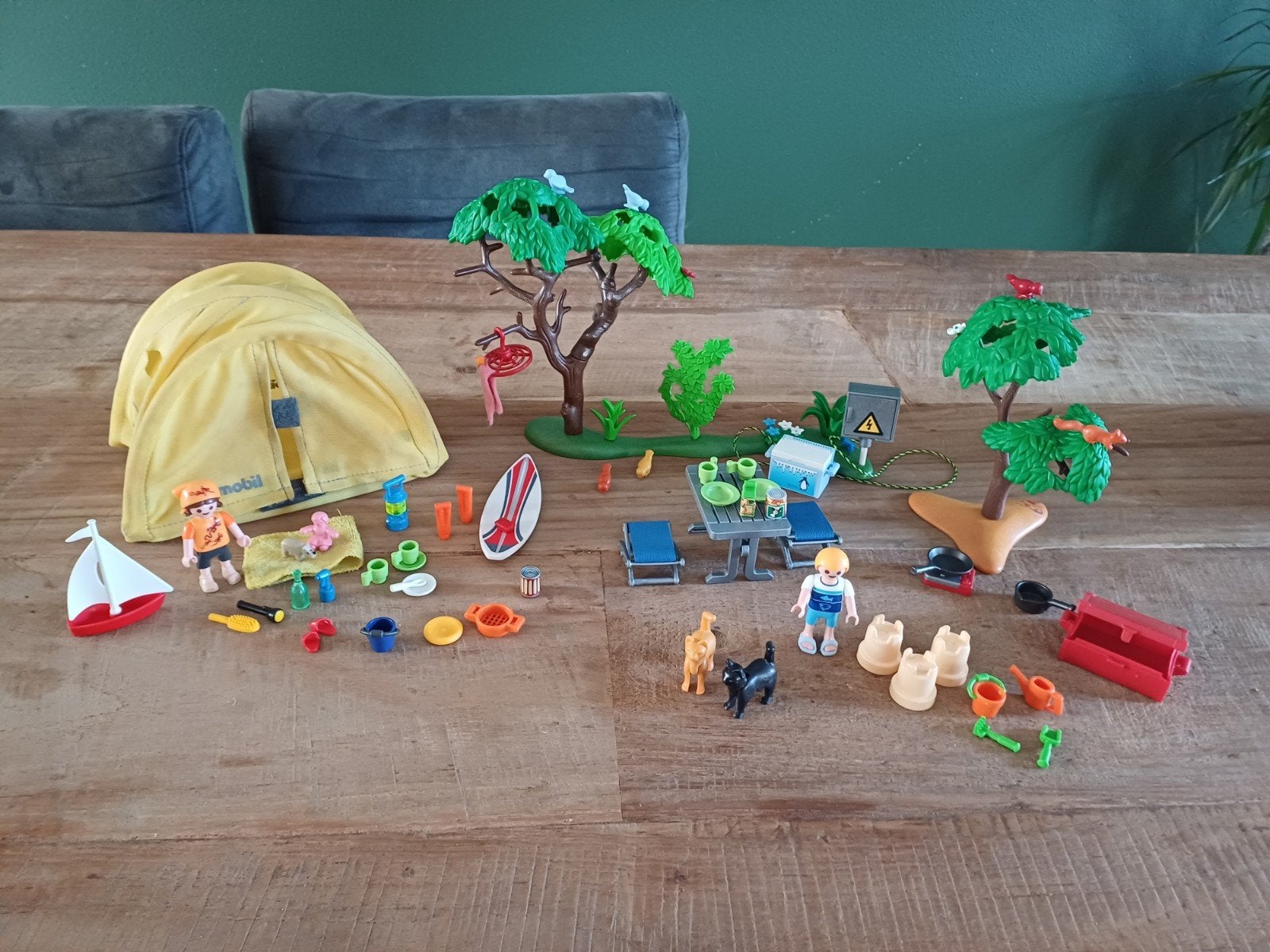 Playmobil vakantie kamperen setje, Ophalen of Verzenden, Zo goed als nieuw, Losse onderdelen, Overige typen