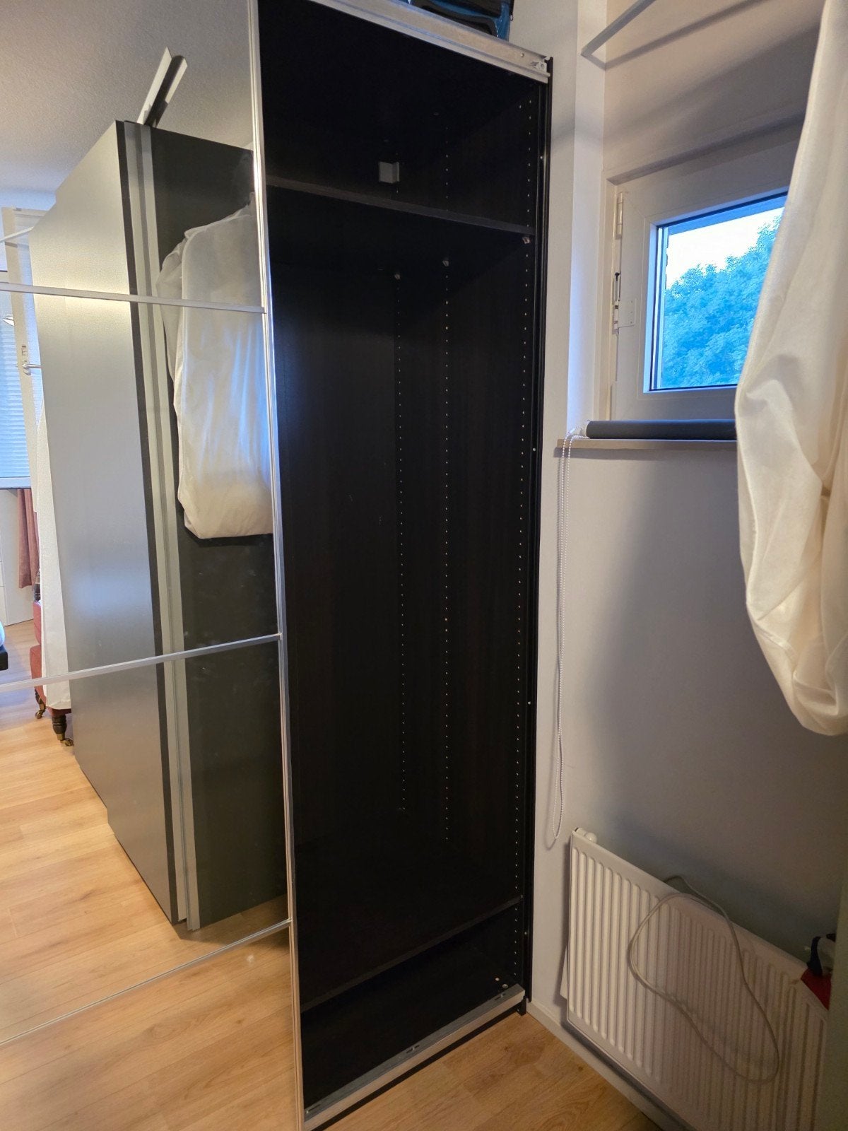 IKEA PAX Kledingkast Zwart met Schuifdeuren, Ophalen, Gebruikt, 200 cm of meer, 200 cm of meer