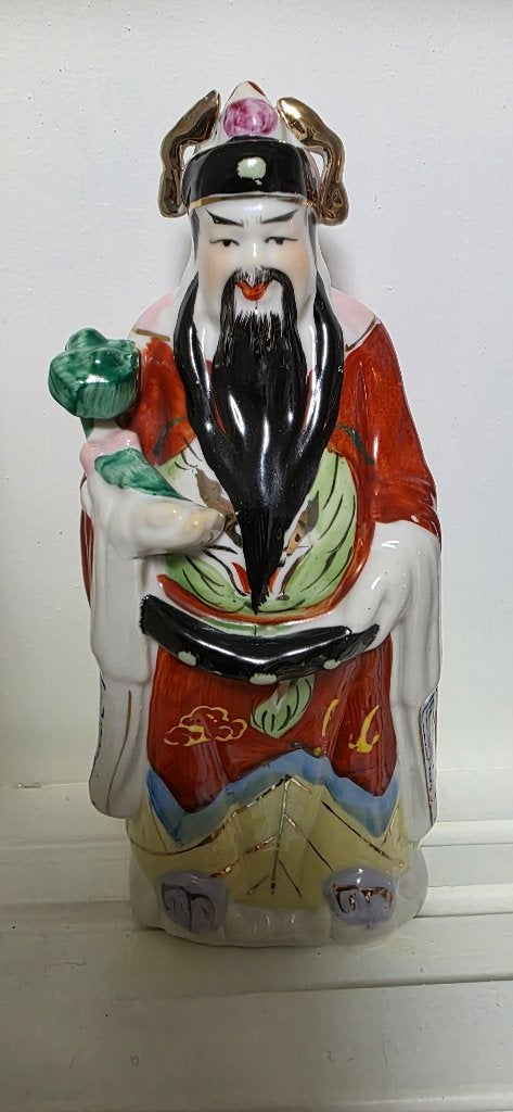 Chinees Porseleinen Beeld – Lu Xing, Verzamelen, Ophalen of Verzenden, Zo goed als nieuw, Mens
