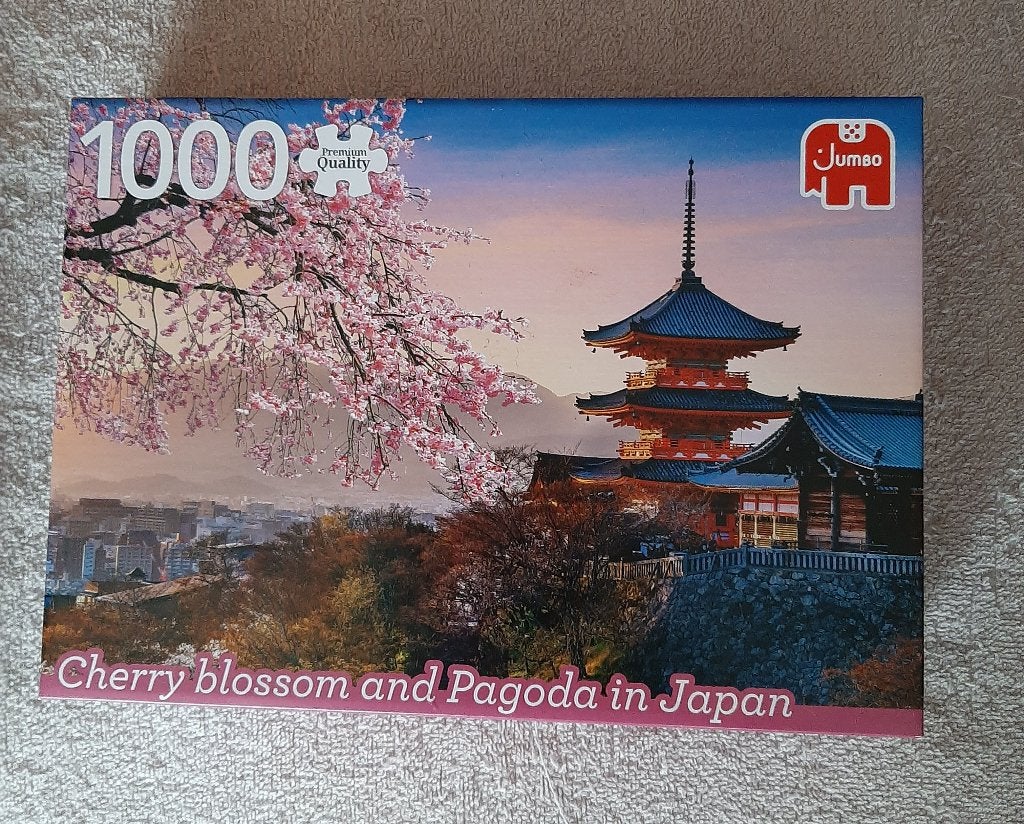 Legpuzzel Pagode Kyoto, Japan, Ophalen of Verzenden, 500 t/m 1500 stukjes, Zo goed als nieuw, Legpuzzel