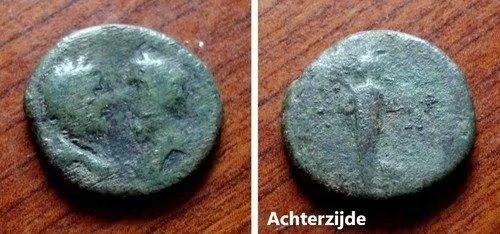 Bronzen Romeinse munt, Keizer Nero en Agripinna 54-68 na Ch., Verzenden, Italië, Losse munt