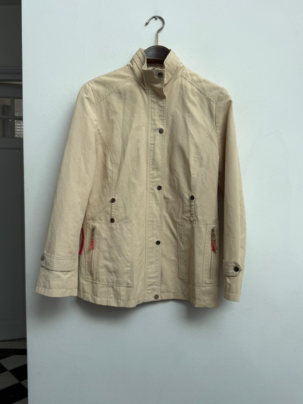 Prada Sport Y2K Vintage Utility Jack Maat M, Kleding | Dames, Ophalen of Verzenden, Zo goed als nieuw, Maat 38/40 (M), Rood
