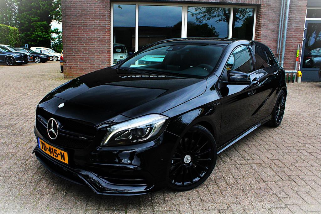 MB A-klasse AMG 45 4MATIC Adaptieve Demping, Carplay, CC, LE, Auto's, Mercedes-Benz, Automaat, Gebruikt, Euro 6, 4 cilinders