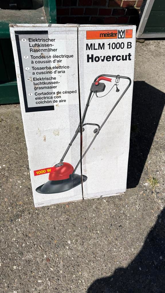 Meister MLM 1000 B Hovercut Elektrische Zweefmaaier Nieuw, Tuin en Terras, Grasmaaiers, Elektrische grasmaaier, Nieuw, Ophalen of Verzenden