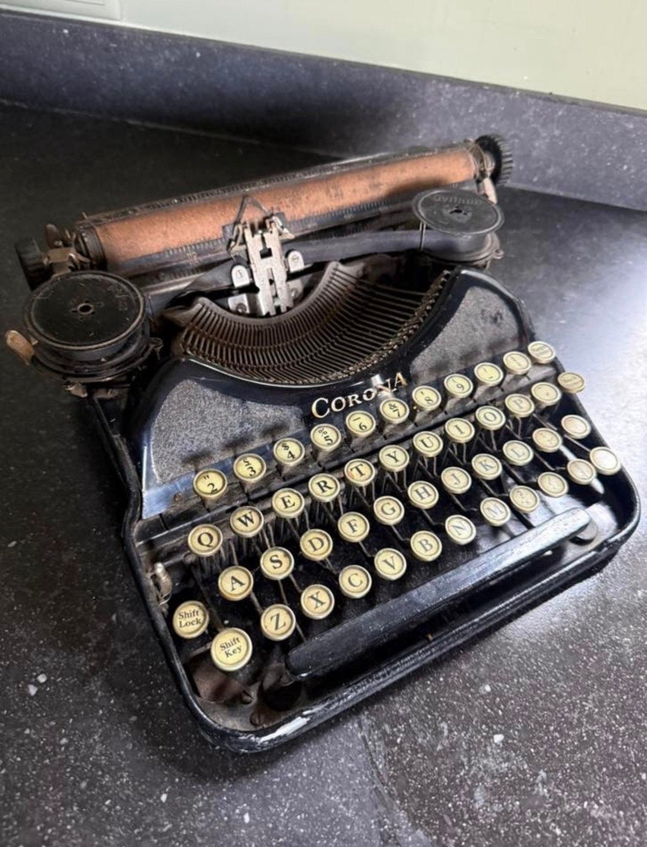 Vintage typemachine van LC Smith & Corona Typewriters 1926, Ophalen, Gebruikt