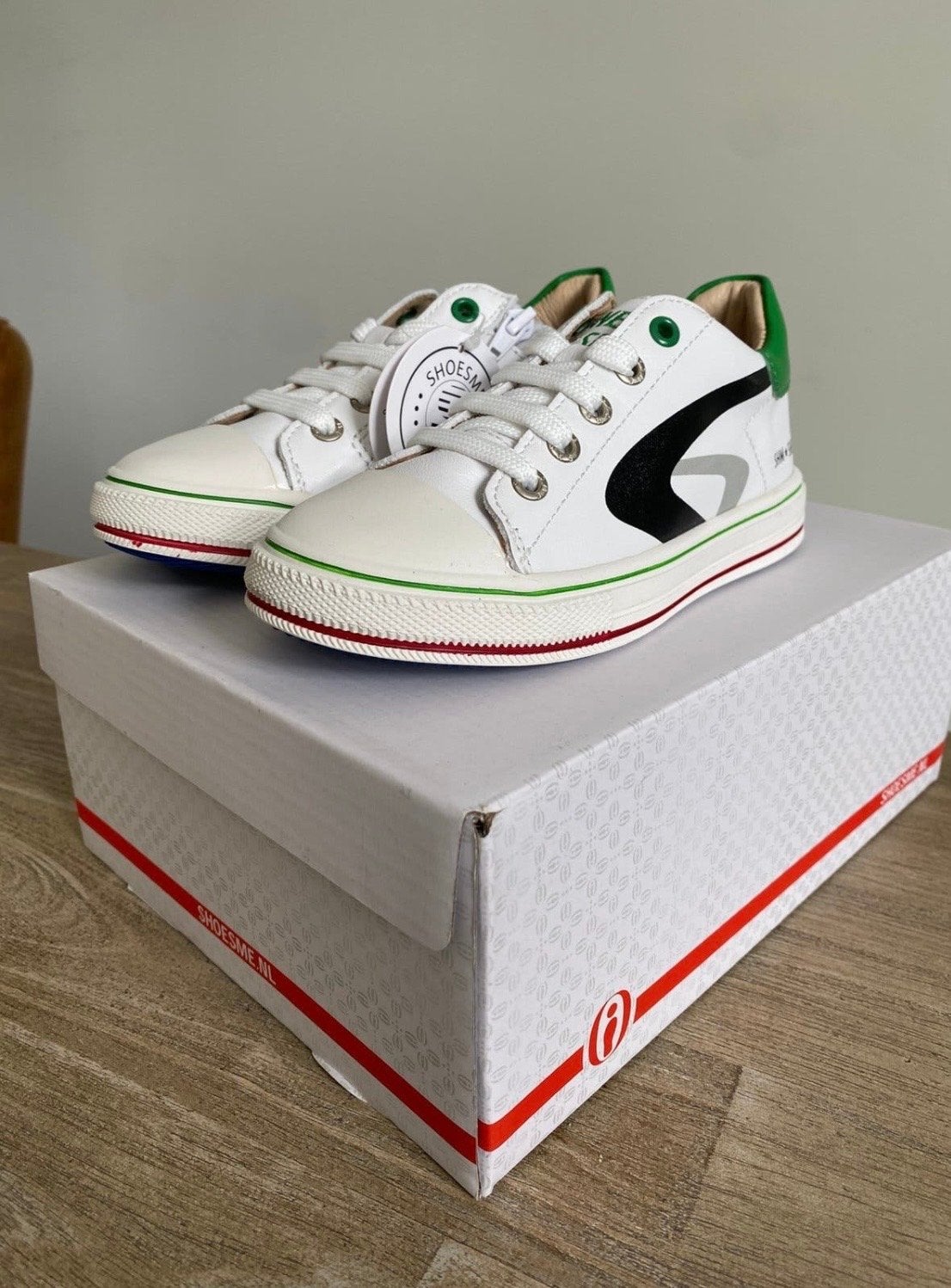 Nieuwe Shoesme sneakers maat 28 wit/groen, Ophalen, Nieuw, Jongen of Meisje, Schoenen