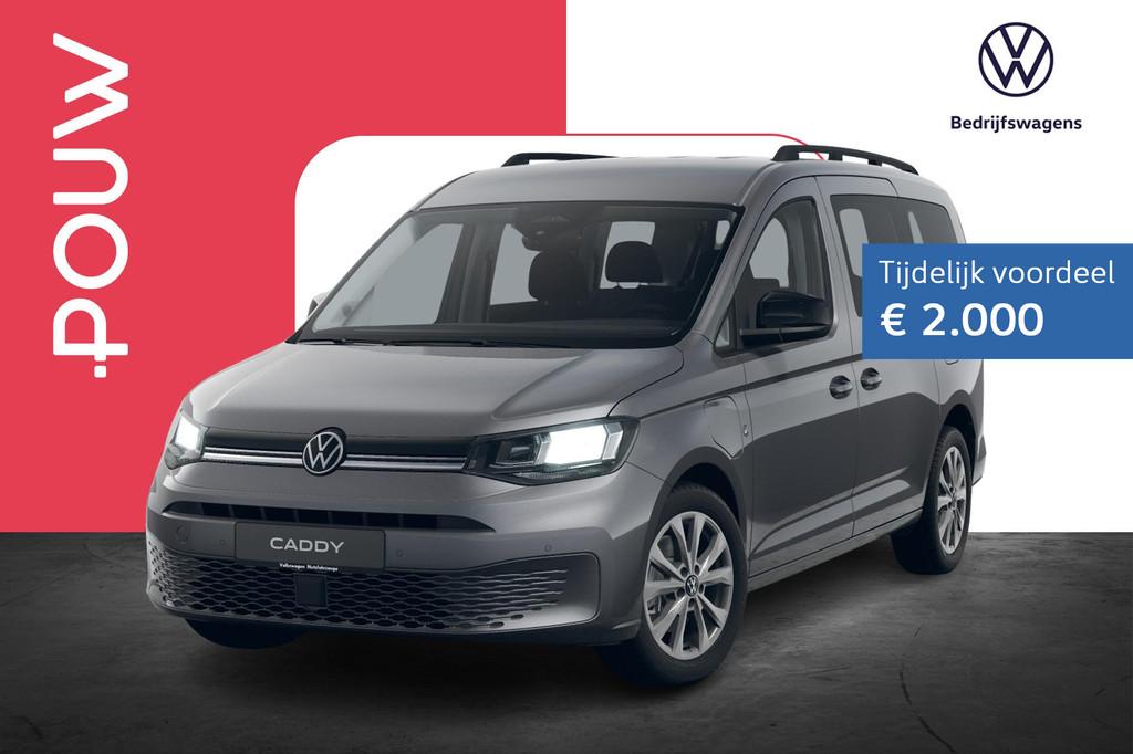 Volkswagen Caddy Kombi Maxi 1.5 TSI Hybride 150pk Life | App, Auto's, 12 maanden, Stof, 1498 cc, Euro 6