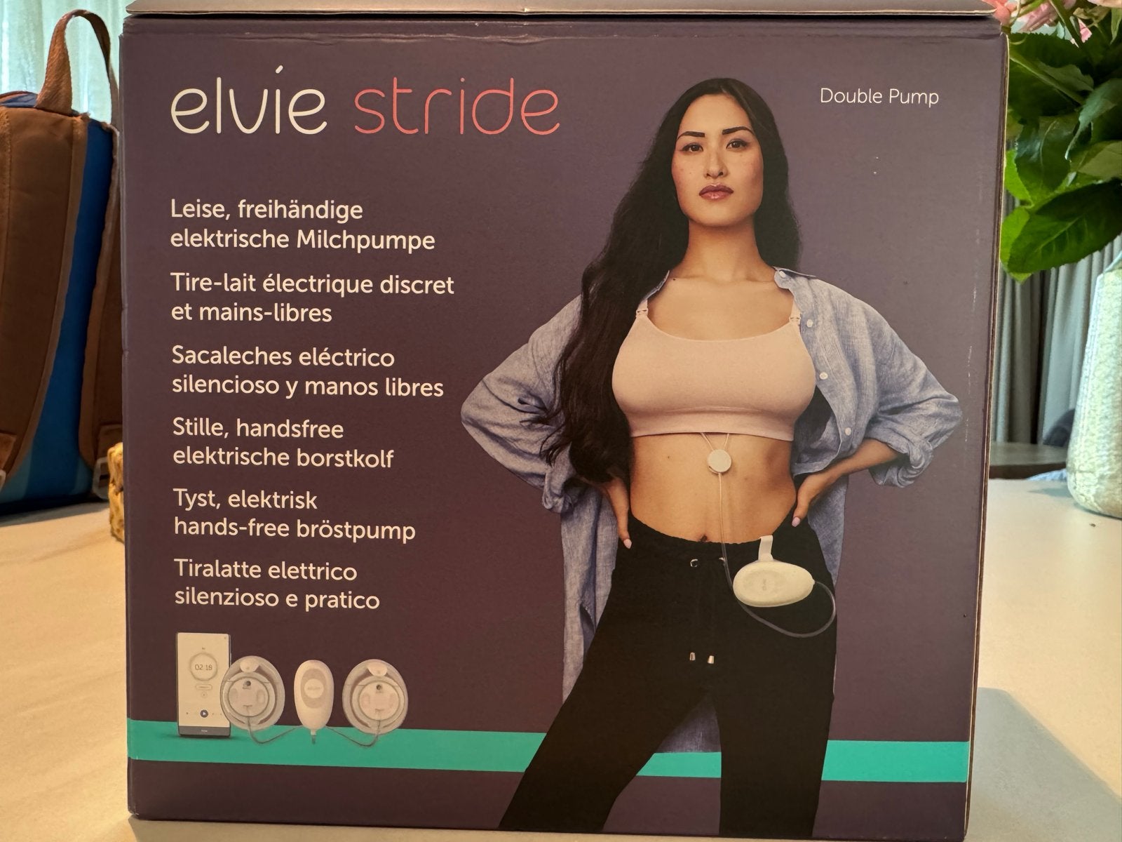 Elvie Stride Dubbele Elektrische Borstkolf - Handsfree, Ophalen, Zo goed als nieuw