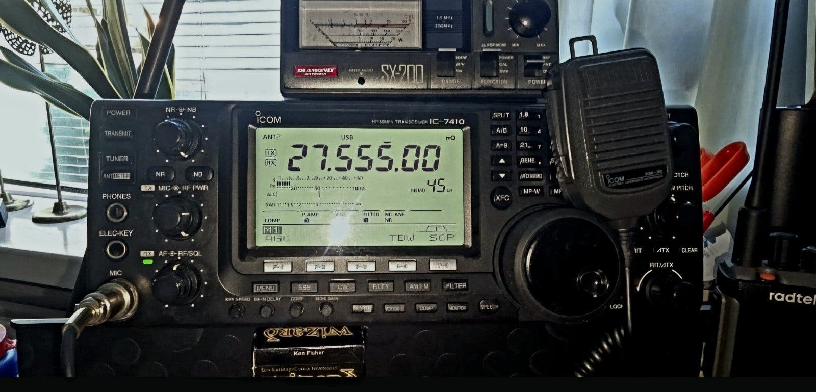 Icom IC-7410 HF/50MHz Transceiver met extra filters, Telecommunicatie, Ophalen, Zo goed als nieuw, Zender en Ontvanger