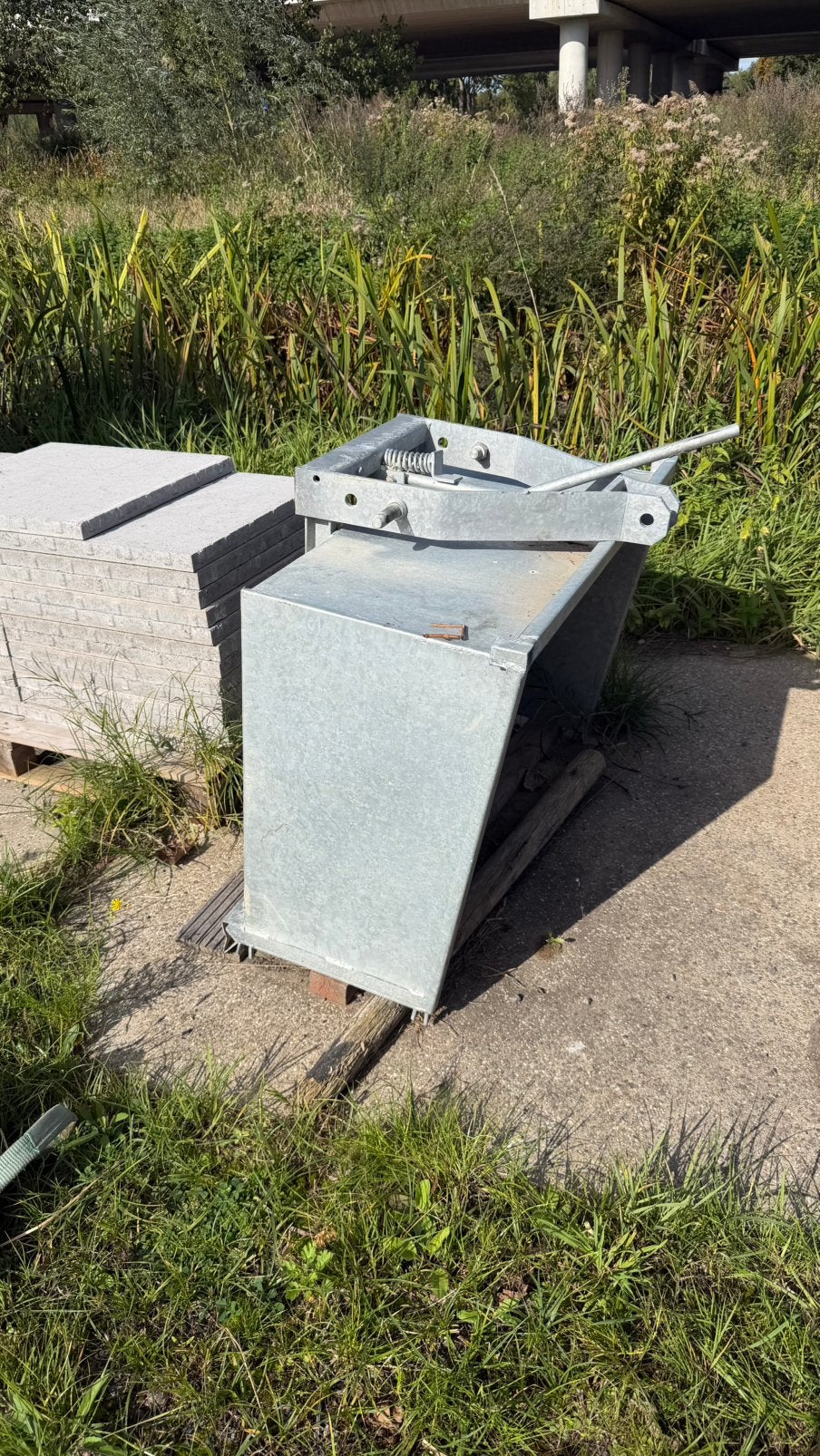 Grondbak minitrekker, Tuin en Terras, Ophalen of Verzenden, Gebruikt