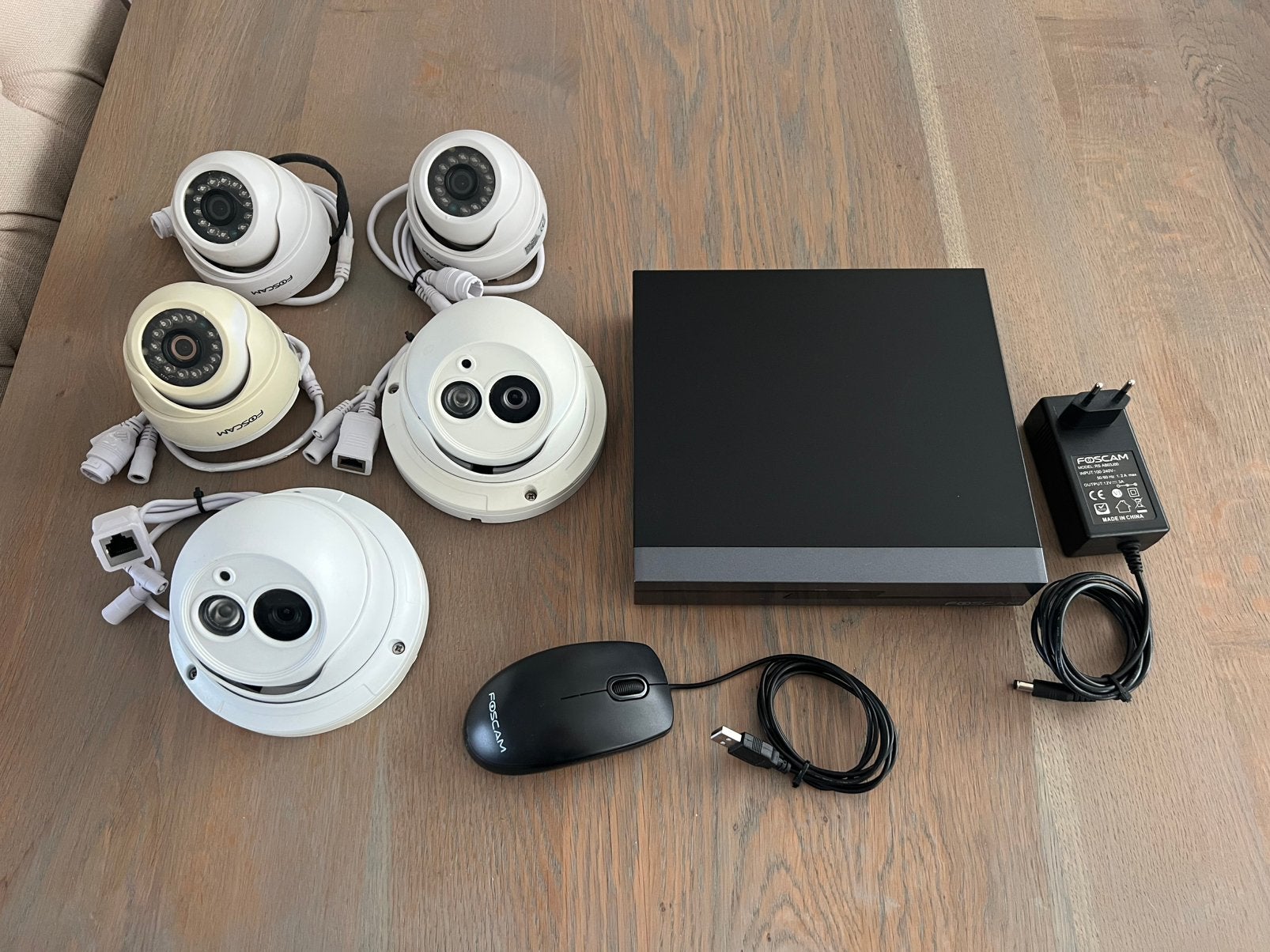 6x foscam beveiligingscamera’s complete set met recorder, Ophalen of Verzenden, Zo goed als nieuw, Overige typen