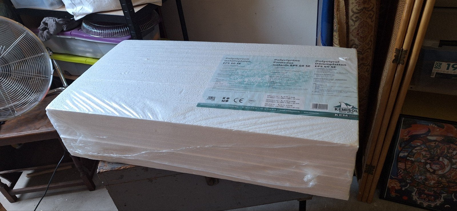 Polystyreen isolatieplaten EPS 60 SE 6m2, Ophalen