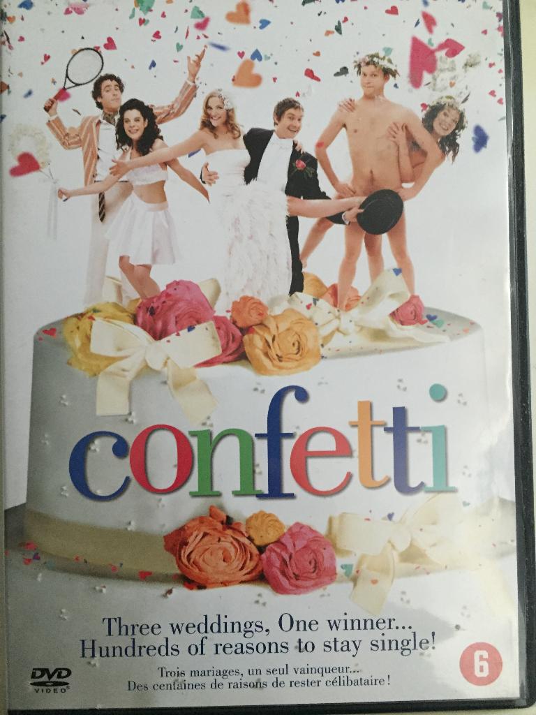 Confetti, Cd's en Dvd's, Dvd's | Komedie, Zo goed als nieuw, Romantische komedie, Vanaf 6 jaar, Ophalen of Verzenden