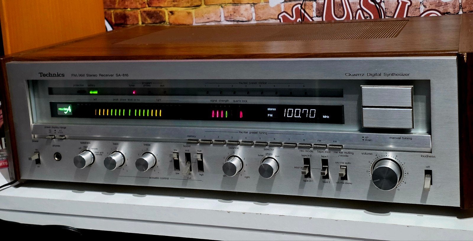 Technics SA-616 Stereo Receiver, Ophalen, Gebruikt, Nvt, Nvt