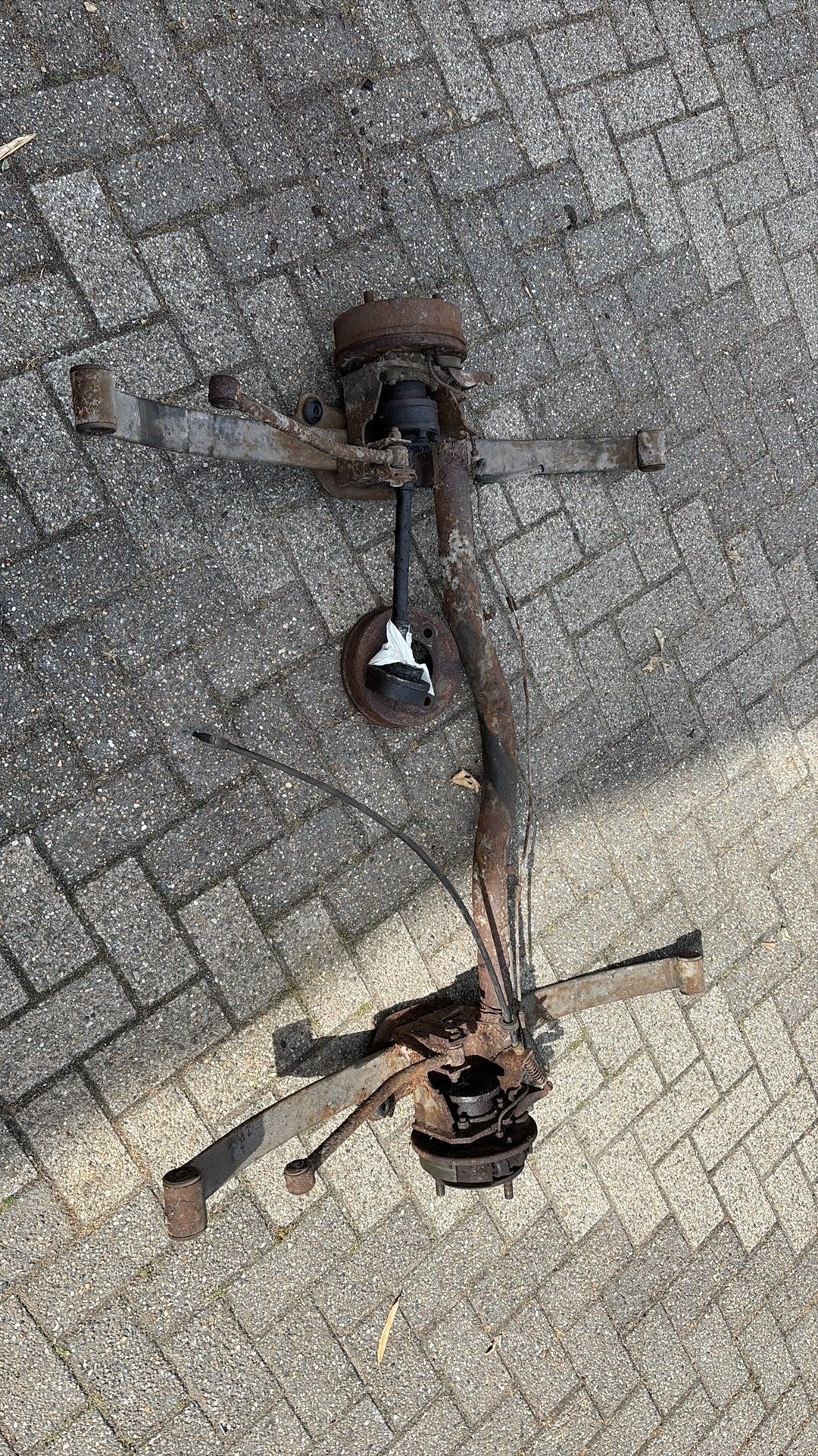 Achteras DAF 66 YA compleet, Ophalen, Gebruikt
