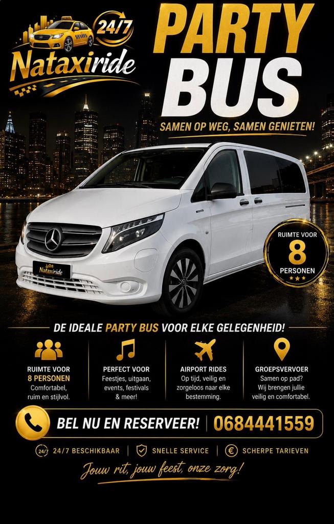 Nataxiride Party Bus, Groepsvervoer