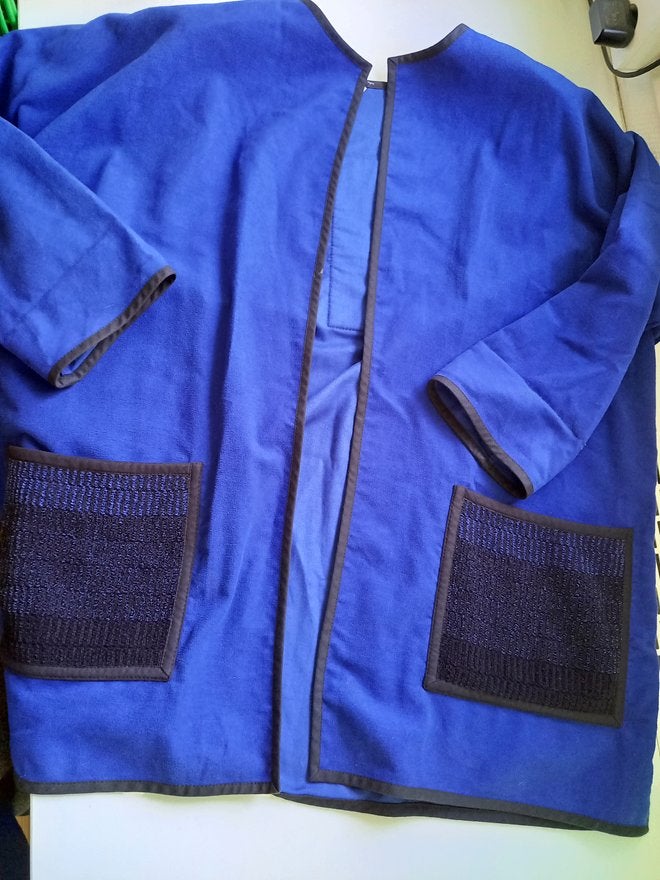 UNICA Finland pracht blauwe jas/ vest, maat 44-46, Maat 42/44 (L), UNICA, Zo goed als nieuw, Verzenden