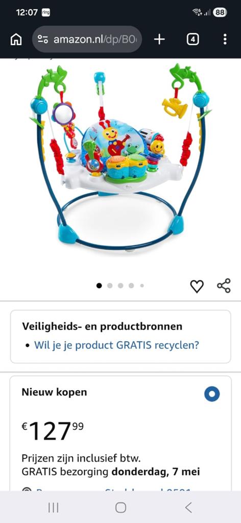 Baby Einstein Spring- en Speelcenter Symphony Multi, Kinderen en Baby's, Ophalen of Verzenden