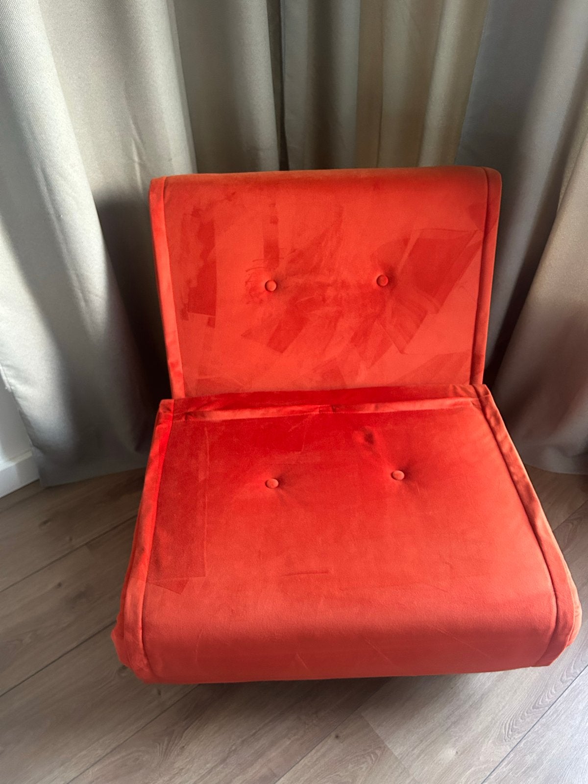 Made slaapstoel, oranje, 180x76 cm, Ophalen, Gebruikt, Oranje, 190 cm of minder