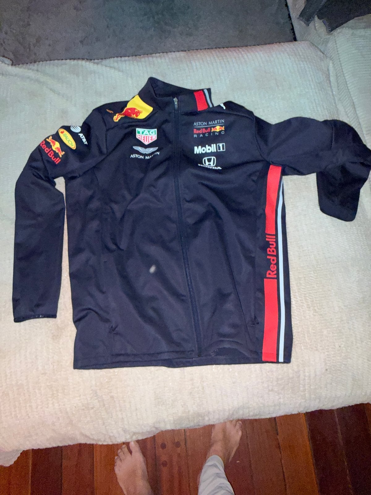 Red Bull Racing softcell jas 2023 XL - Aston Martin F1 Team, Ophalen of Verzenden, Zo goed als nieuw, Overige maten, Zwart