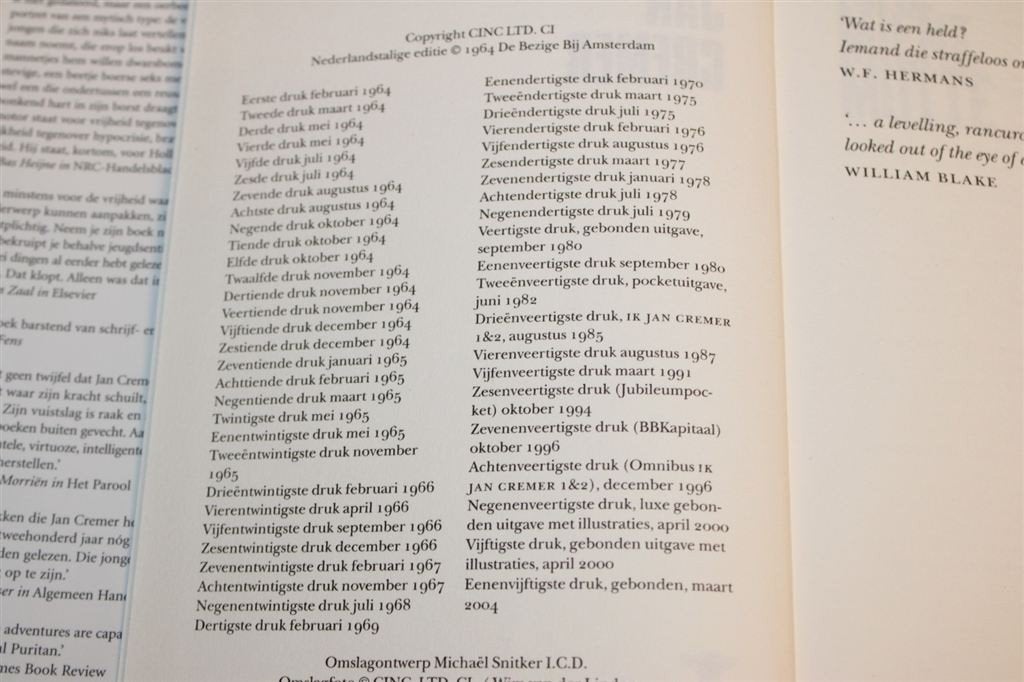 Ik Jan Cremer [2004] — 51e druk — Gebonden uitgave, Boeken, Ophalen of Verzenden, Zo goed als nieuw