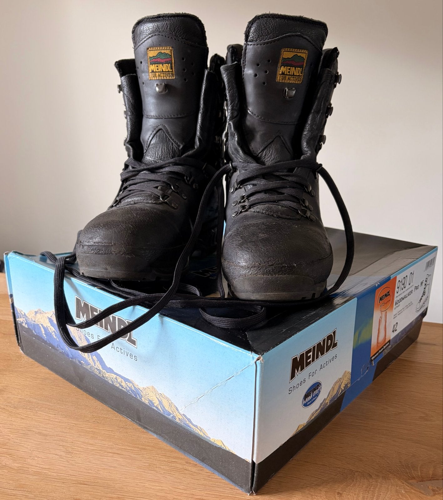 Meindl Woodwalker Pro Gore-Tex wandel of veiligheidschoenen, Zwart, Ophalen of Verzenden, Zo goed als nieuw, Werkschoenen