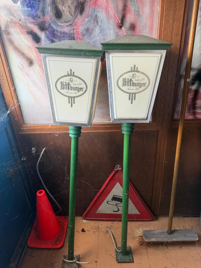 2 Bitburger lantarens/ lampen, Ophalen, Gebruikt, Overige typen, Overige merken
