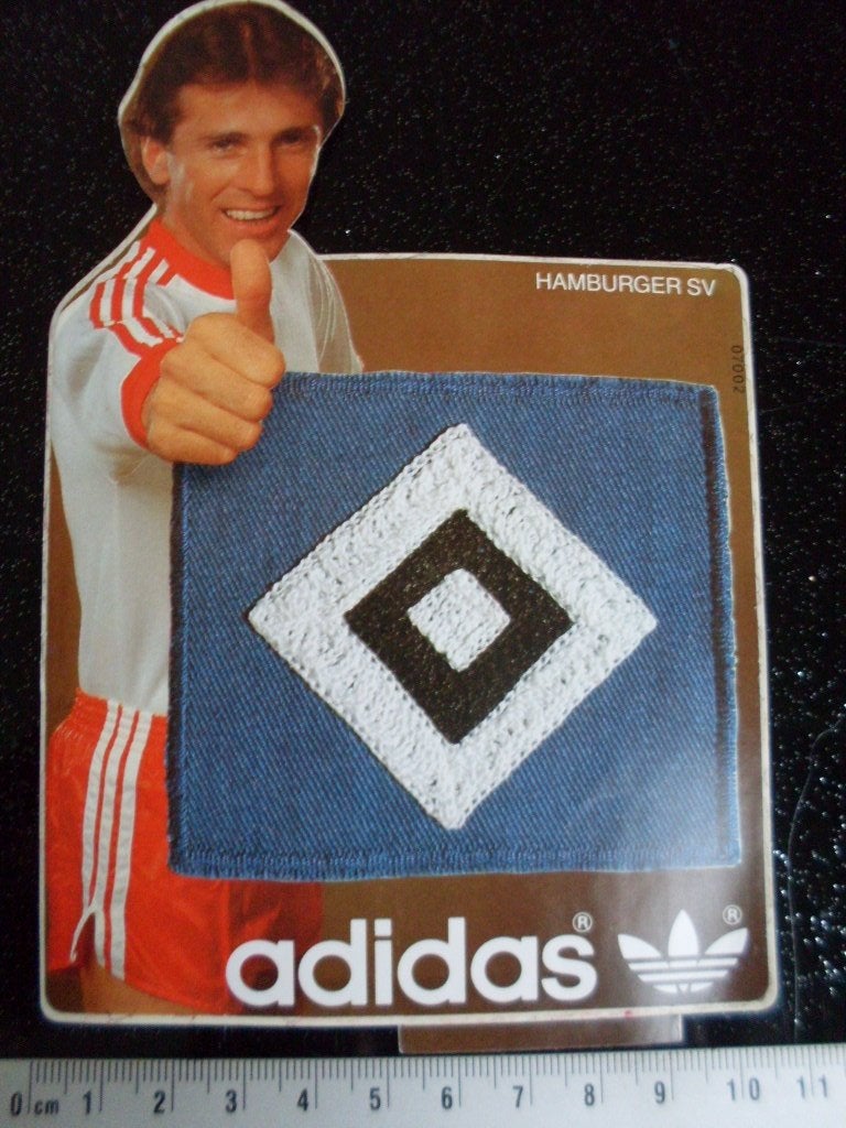 sticker hamburger sv adidas logo vintage, Verzenden, Zo goed als nieuw, Sport