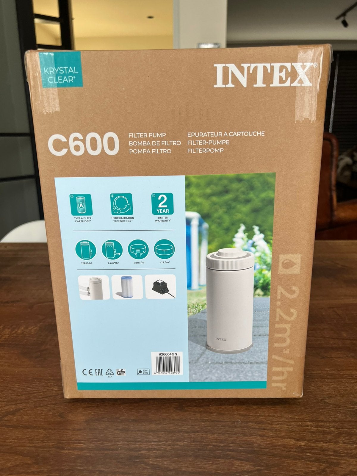 Intex Krystal Clear 600 filterpomp “Nieuw”, Ophalen of Verzenden, Nieuw, Zwembadpomp