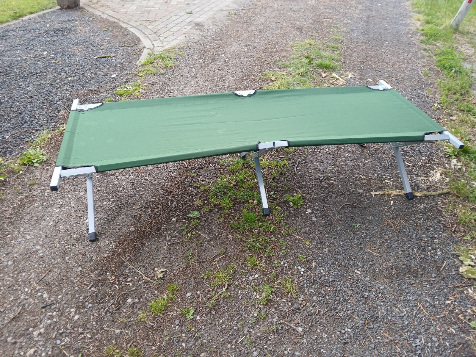 Westerholt Stalen Veldbed (Groen) - Campingbed, Ophalen of Verzenden, Nieuw, Campingmeubel-accessoire