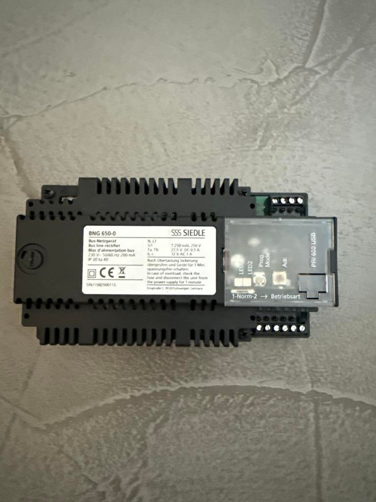 Siedle BNG 650-0 Buslijn gelijkrichter met PRI 602 USB, Ophalen of Verzenden, Zo goed als nieuw, Overige typen