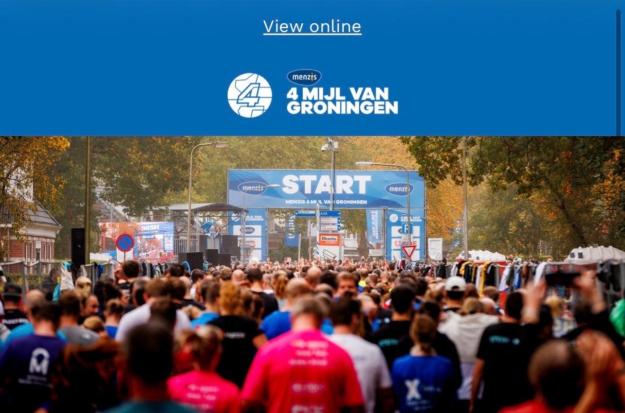 Menzis 4mijl van Groningen 2026 startbewijs (2), Twee personen, Oktober