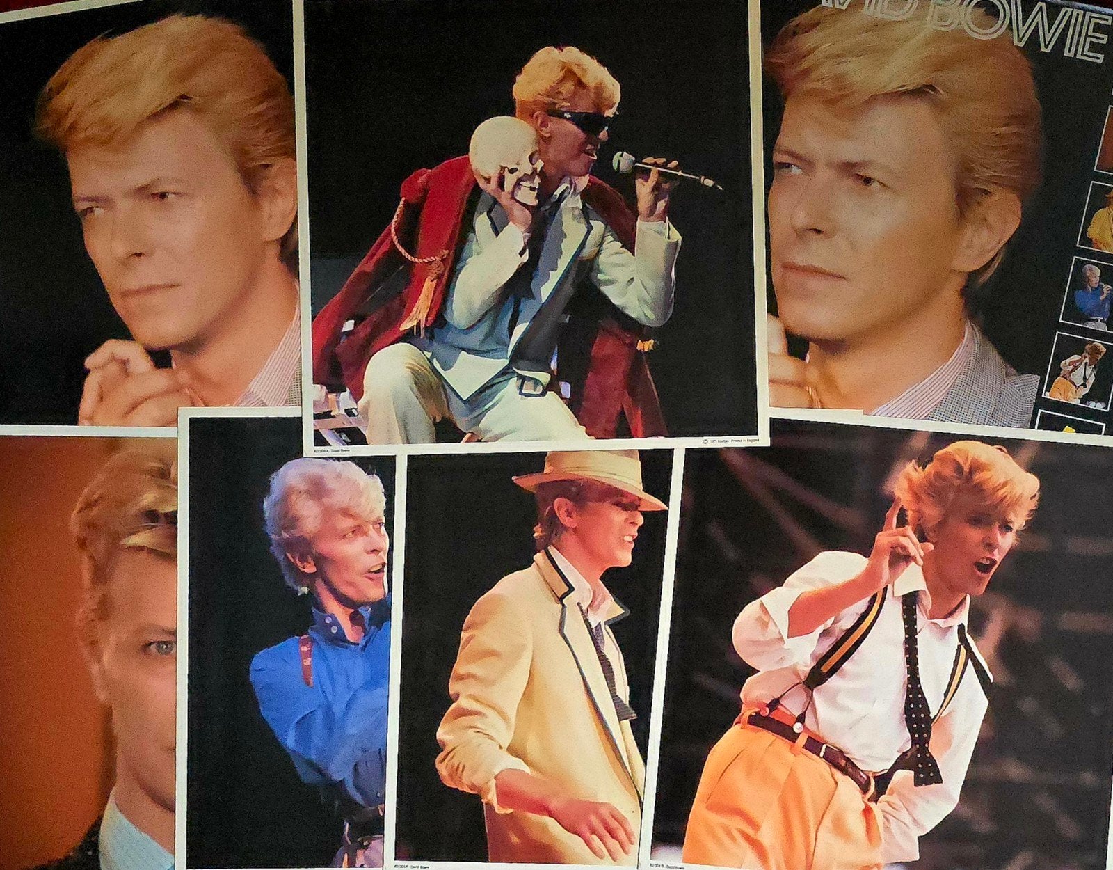 David Bowie: Anabas Fotofile - 6 Grote Kleurenfoto's, Gebruikt, 1980 tot heden, Foto, Ophalen of Verzenden