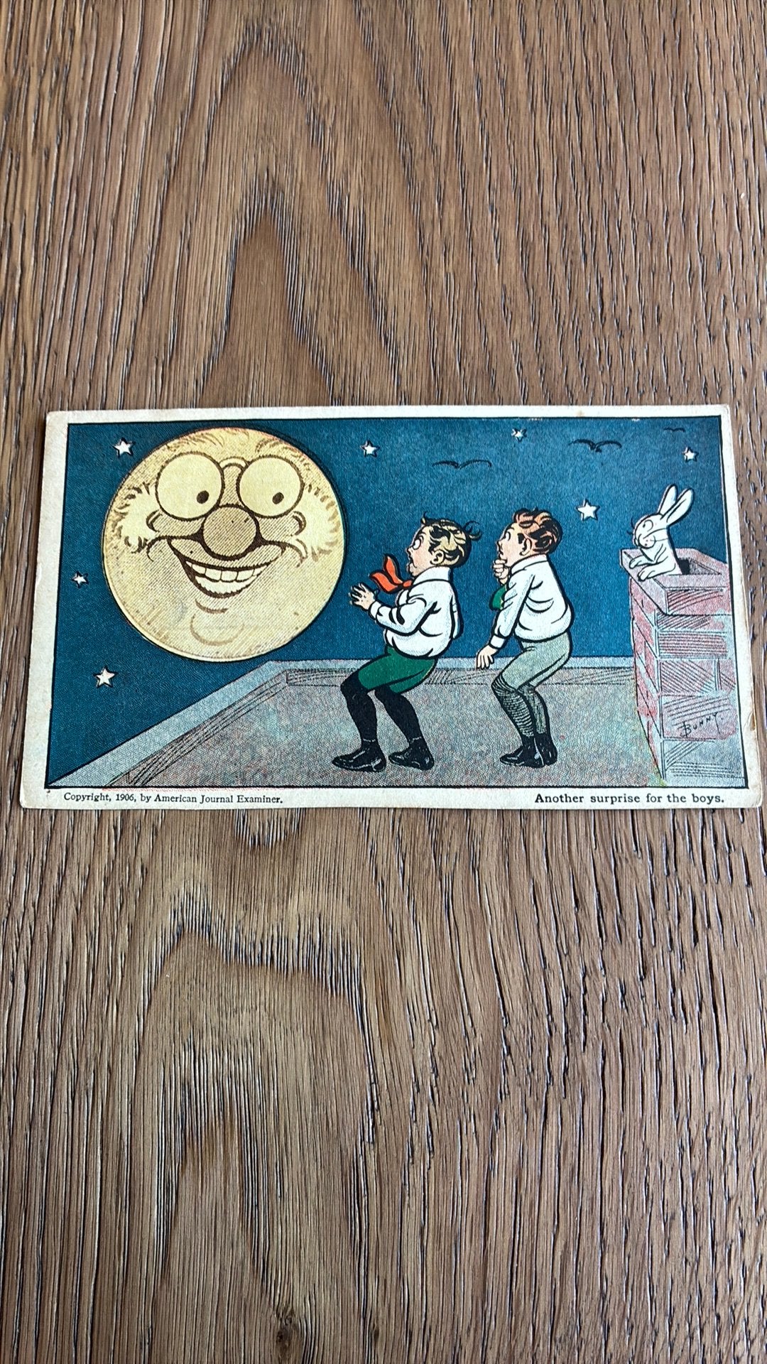 Humor.1906.Volle maan.,nog een verrassing voor de jongens, Ophalen of Verzenden, Voor 1920, Overige thema's