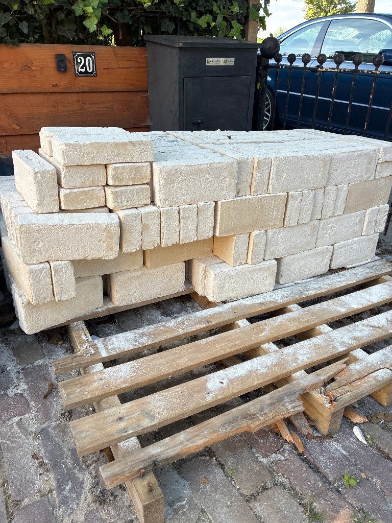 Rodruza steen wit waalformaat 159 stuks, Ophalen, Nieuw, Bakstenen