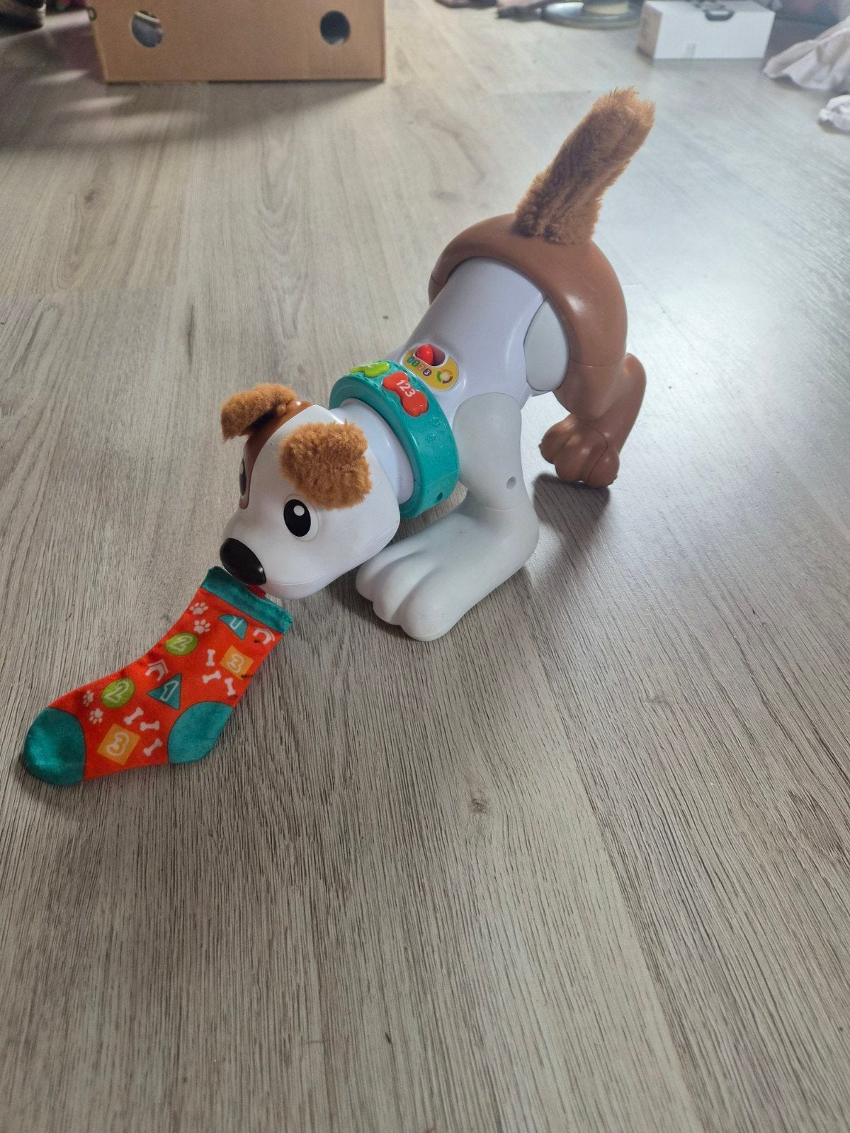 Fisher-Price 123 kruip met mij puppy, Ophalen of Verzenden, Zo goed als nieuw, Hond