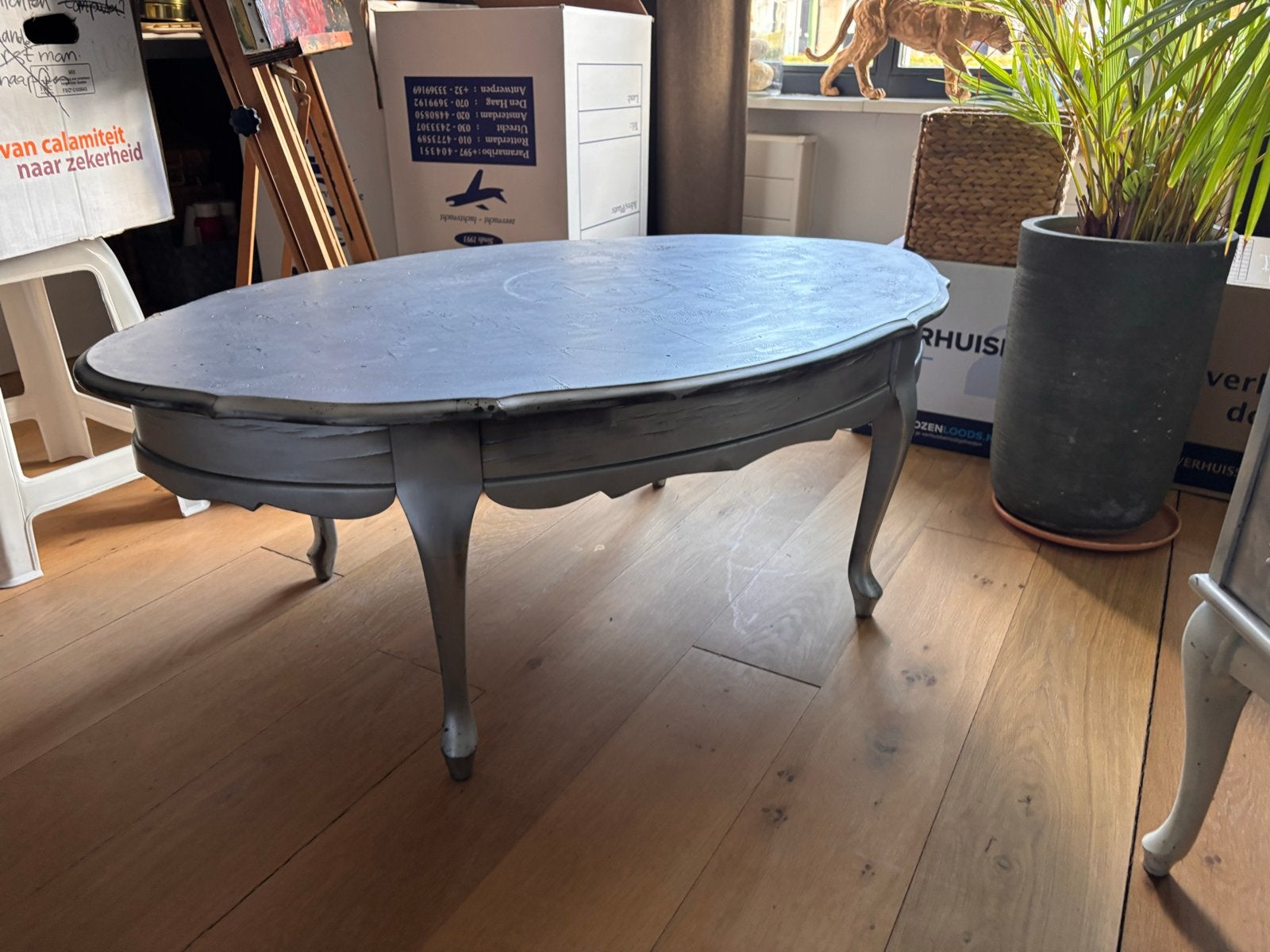 Set van 3 vintage meubels: salontafel, dressoir, nachtkastje, Huis en Inrichting, Kasten | Dressoirs, Ophalen, Gebruikt, 25 tot 50 cm