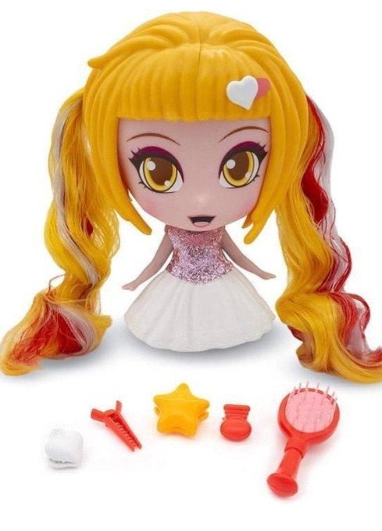 Grote pop Rose met lange haren. Kappop. NIEUW, Ophalen of Verzenden, Nieuw, Babypop