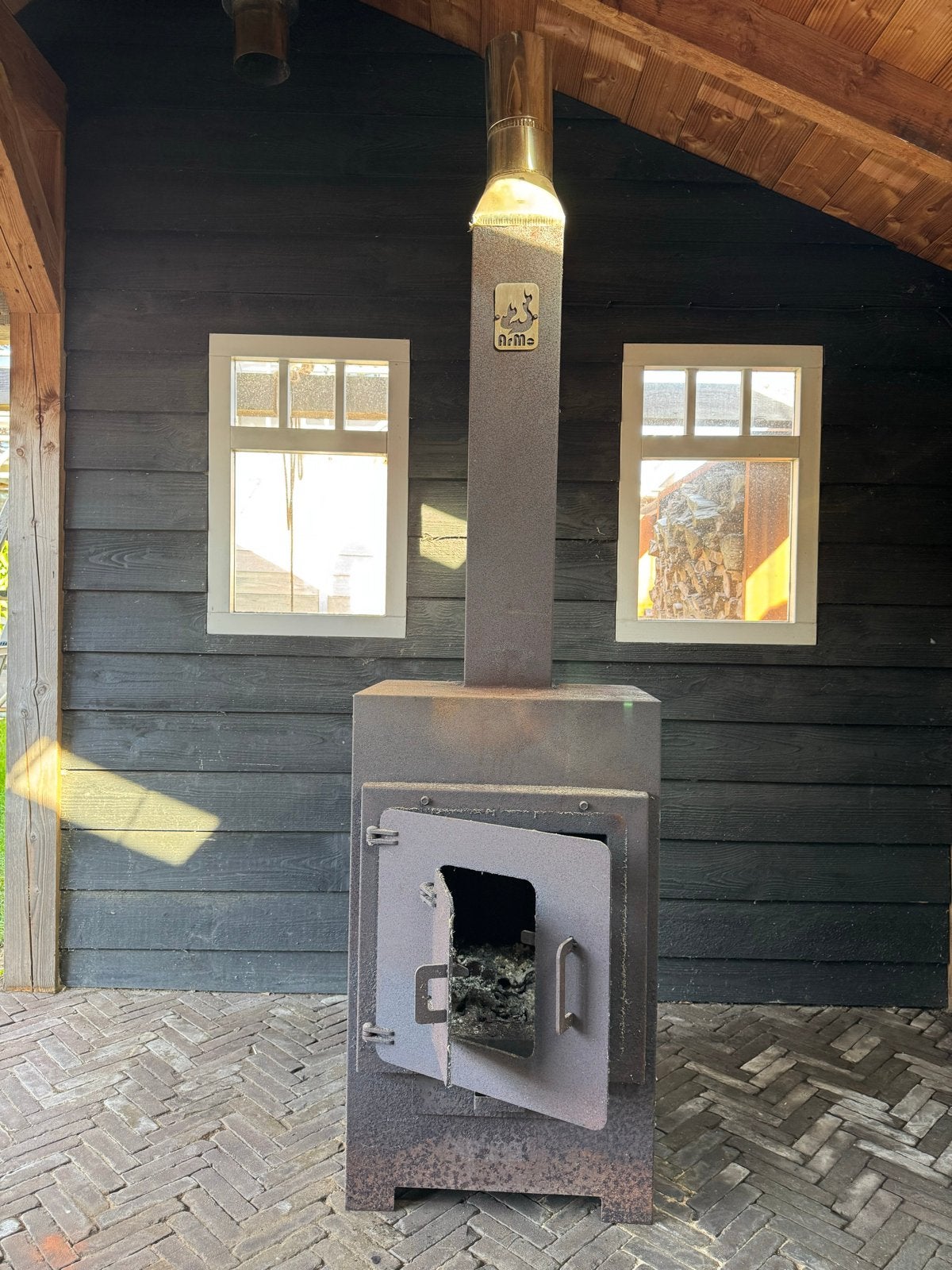 Robuuste Arme Houtkachel, Ophalen, Gebruikt, Houtkachel, Vrijstaand