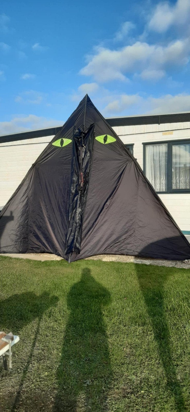 Grote Delta Vlieger 7x3.5meter, Ophalen, T, T, Eenlijns