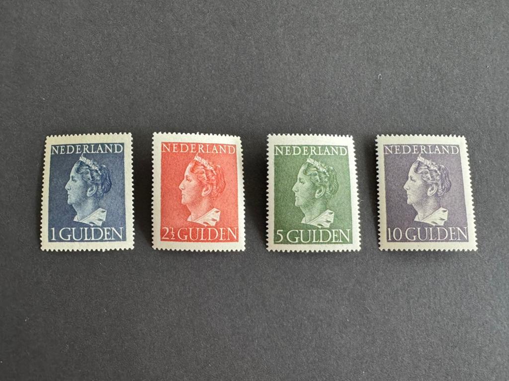 1946 Kon Wilh Konijnenburg NVPH nr 346-349 ongestempeld, Postzegels en Munten, Postzegels | Nederland, Verzenden, Na 1940