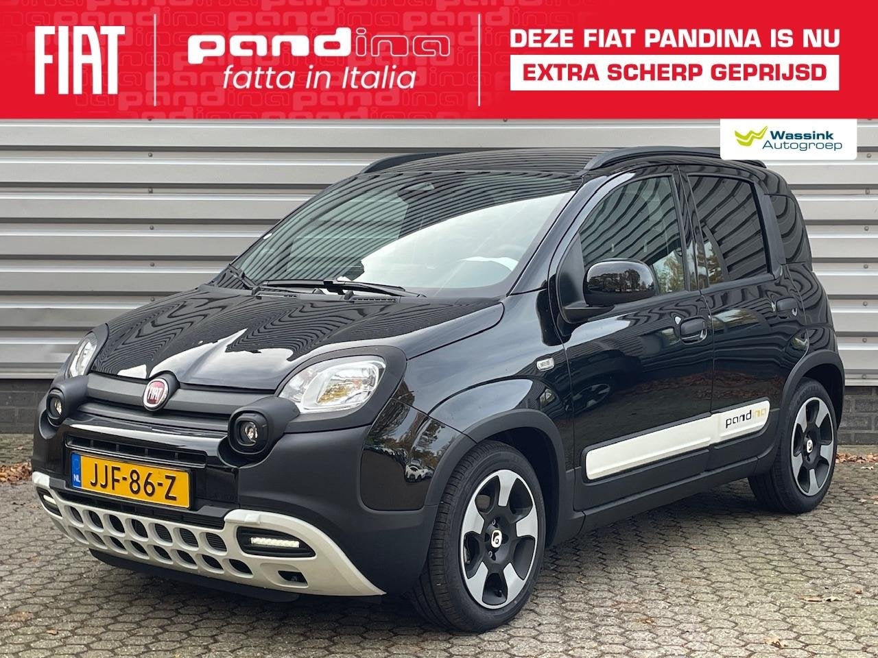 Fiat Panda 1.0 70pk Pandina I Cruise control I Carplay/Andro, Auto's, Fiat, Metallic lak, Gebruikt, Panda, Bedrijf