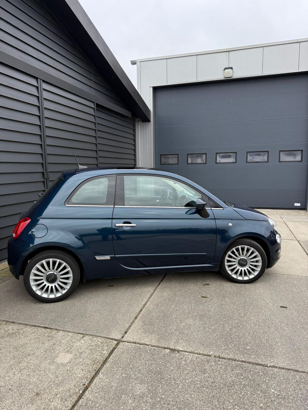 Fiat 500 Twinair Turbo 80pk Dualogic 2017 Blauw, 31 €/maand, Origineel Nederlands, 26 km/l, Particulier