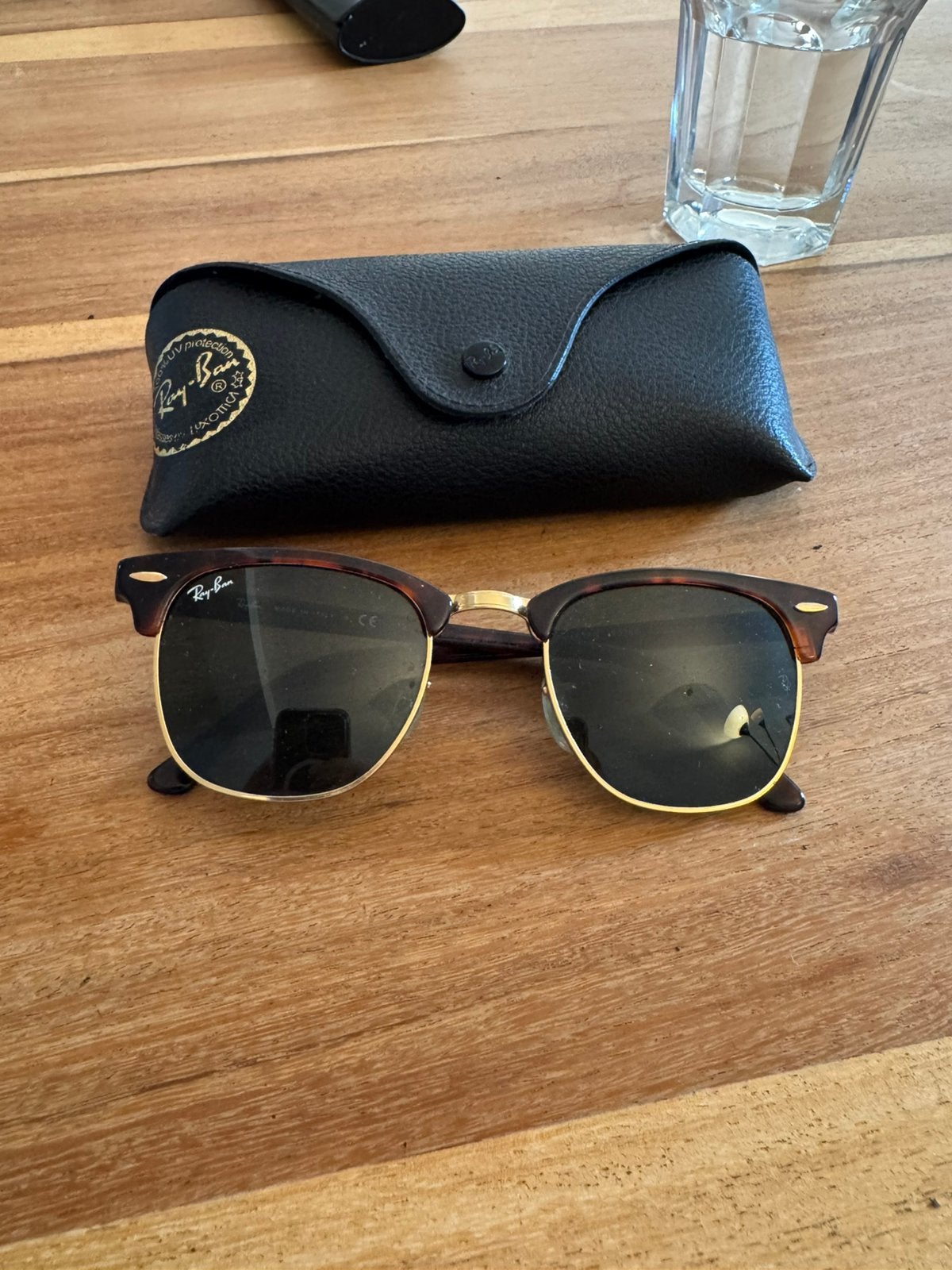 Ray-Ban RB3016 Clubmaster, Ophalen of Verzenden, Zo goed als nieuw, Ray-Ban