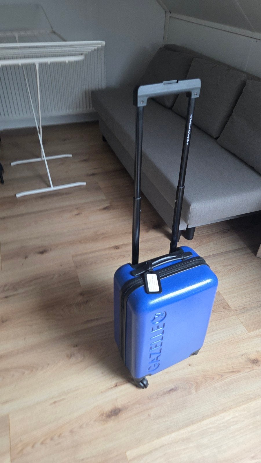 Gazelle handbagage koffer - Blauw, Gebruikt, 50 tot 60 cm, Hard kunststof, 35 tot 45 cm