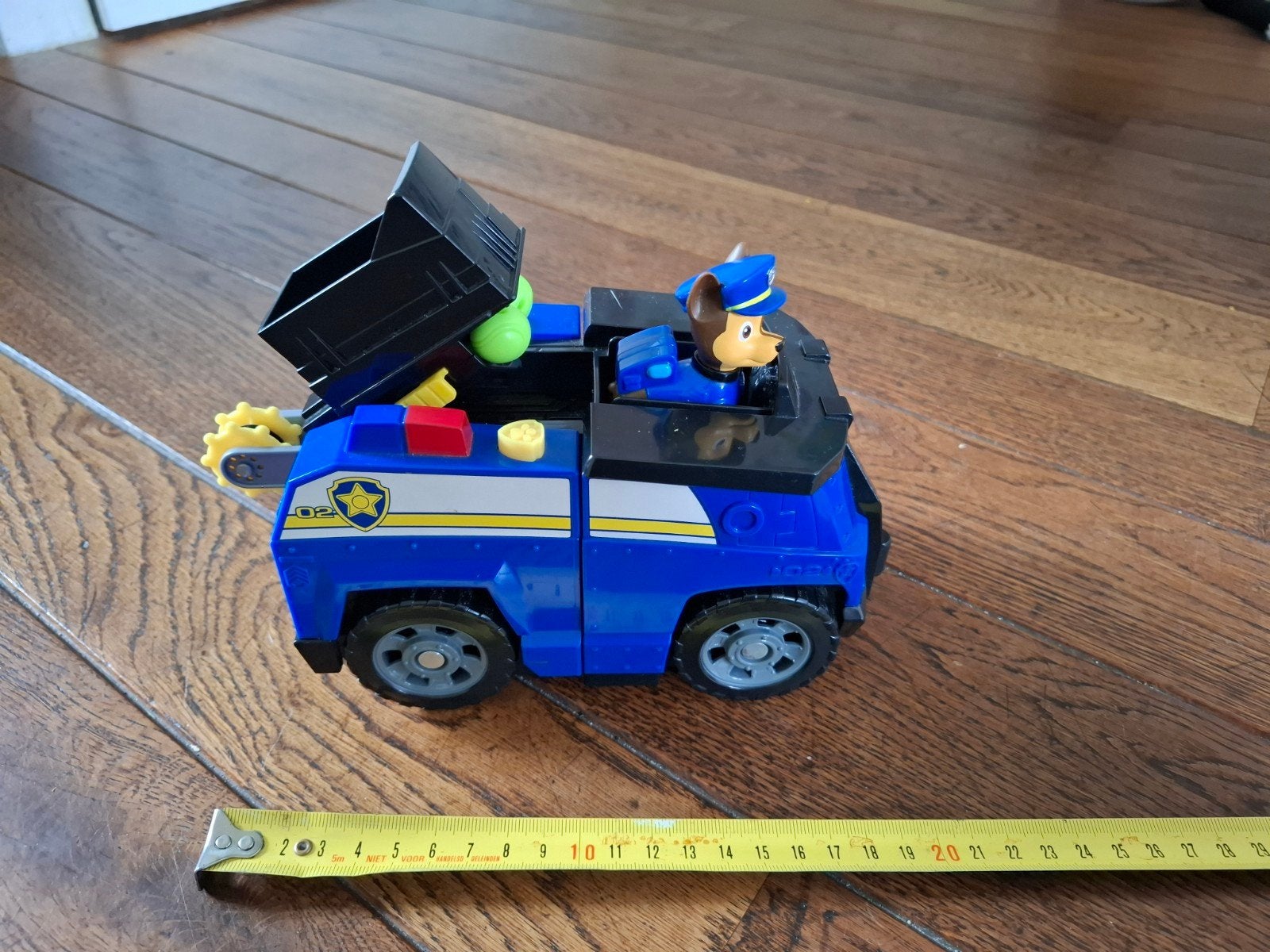 Paw Patrol Chase Politie Voertuig met uitklapbare functie, Kinderen en Baby's, Ophalen of Verzenden, Zo goed als nieuw