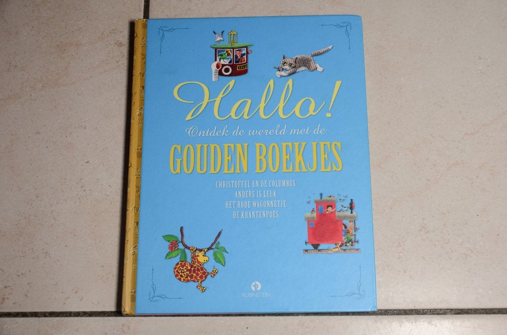 Hallo! Ontdek de wereld met de gouden boekjes, Ophalen of Verzenden, Zo goed als nieuw, Fictie algemeen, Voorleesboek
