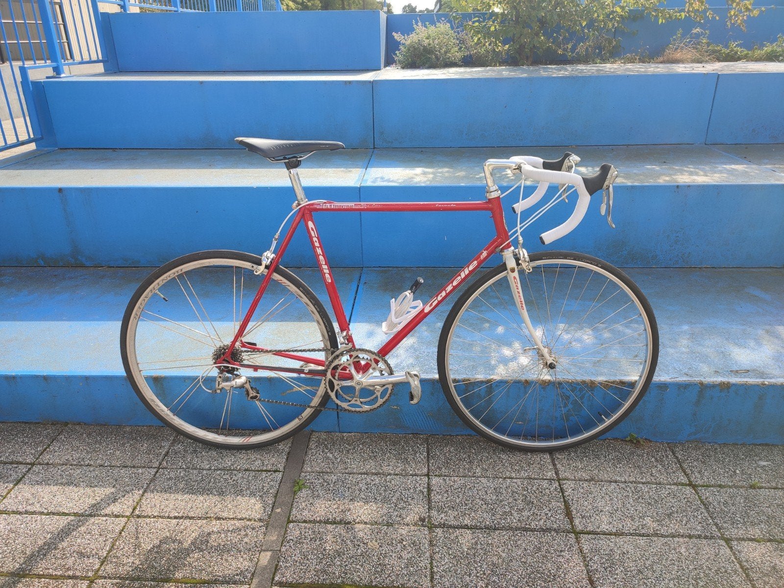 Gazelle racefiets met Shimano Ultegra en Fizik zadel, Ophalen, 28 inch, Staal, 15 tot 20 versnellingen