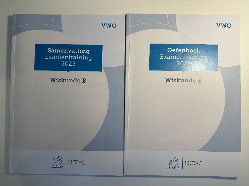 Luzac examentraining Wiskunde B VWO 2025, Ophalen, VWO, Wiskunde B, ExamenOverzicht